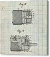 Pp787-antique Grid Parchment Drill Chuck 1943 Patent Poster Canvas Print