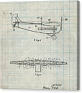 Pp849-antique Grid Parchment Ford Tri-motor Airplane 