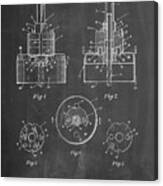 Pp880-chalkboard Hole Saw Patent Poster Canvas Print
