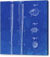 Pp89-faded Blueprint Vintage Baseball Bat 1939 Patent Poster Canvas Print