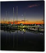 Pre-dawn Marina Canvas Print