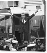 President Nixon Leaving White House Canvas Print