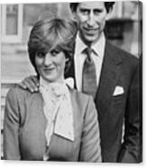 Prince Charles And Lady Diana Canvas Print