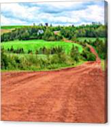 Prince Edward Island Red Dirt Road Canvas Print