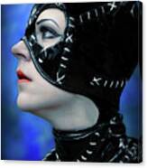 Profile Of A Cat Woman Canvas Print