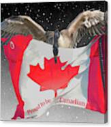 Proud To Be Canadian Canvas Print