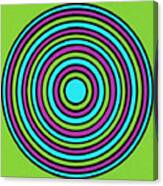 Psychedelic Circle Canvas Print