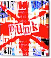Punk Union Jack Graphic Canvas Print