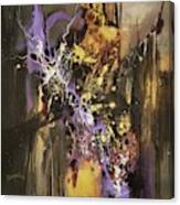 Purple And Gold Fusion Canvas Print