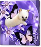 Purple Lilies Canvas Print