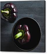 Purple Peppers Canvas Print