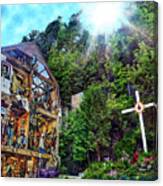 Quebec City Lower Town Mural Canvas Print