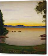 Quiet Evening, Naersnes, 1932 Canvas Print