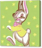 Rabbit Hopping Canvas Print