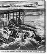 Railway Accident Canvas Print