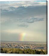Rainbow Over Santa Fe Canvas Print