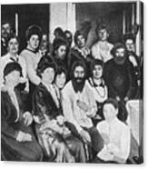 Rasputin Surrounded By Russian Courtiers Canvas Print
