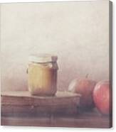Recipe With Apples Canvas Print
