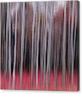 Red Forest In Motion Canvas Print