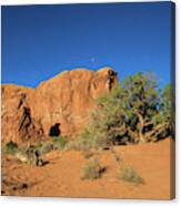 Red Rock, Blue Sky Canvas Print