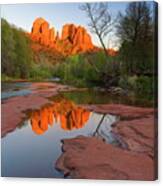 Red Rock Reflection Canvas Print