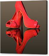 Red Stiletto Shoes Canvas Print