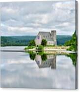 Reflecting In The Reservoir Canvas Print