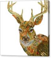 Retro Deer Canvas Print