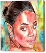 Rihanna Portrait Canvas Print