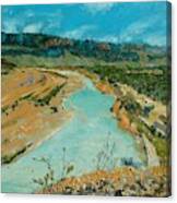 Rio Grand Crossing At Big Bend Canvas Print