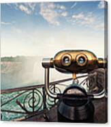 Robot At Niagara Falls Canvas Print