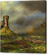 Rock Formations In Rural Landscape Canvas Print