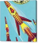 Rockets In Outer Space Canvas Print