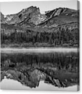 Rocky Mountain National Park Monochrome Morning Panorama Canvas Print