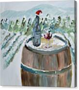 Roll Out The Barrel - Christmas Cheer Canvas Print