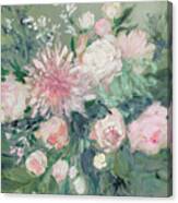Romantic Rendezvous Florals I Canvas Print