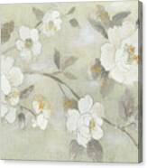 Romantic Spring Flowers I White Horizontal Canvas Print