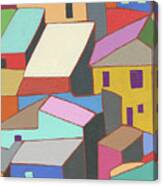 Rooftops In Color Ii Canvas Print