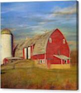 Ruby Red Barn Country Canvas Print