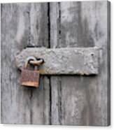 Rusty Lock And Latch Canvas Print