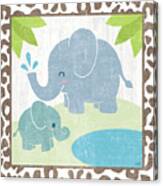 Safari Fun Elephant Canvas Print
