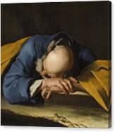 Saint Peter Sleeping Canvas Print