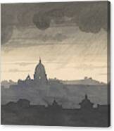 Saint Peter's Seen From The Pincio, Rome Canvas Print
