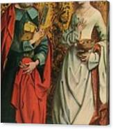 Saints Peter And Dorothy, C1505, 1909 Canvas Print