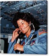 Sally Ride Communicating With Ground Canvas Print