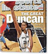 San Antonio Spurs Tim Duncan, 2007 Nba Western Conference Sports Illustrated Cover Canvas Print