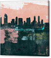 San Diego Abstract Skyline I Canvas Print