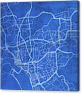 San Diego California City Street Map Blueprints Canvas Print