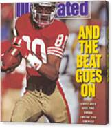 San Francisco 49ers Jerry Rice, 1990 Nfc Divisional Playoffs Sports Illustrated Cover Canvas Print