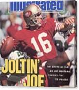 San Francisco 49ers Qb Joe Montana... Sports Illustrated Cover Canvas Print